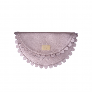 Gunmetal Daisy clutch