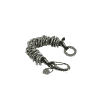 Caterpillar Bracelet in Black Gunmetal Tone 2 Black caterpillar bracelet 1 2 Black caterpillar bracelet 2