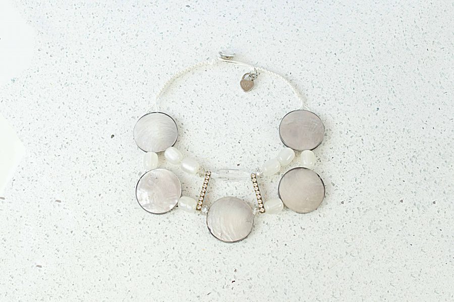White Moon Necklace 1 White Shell Pearl Necklace